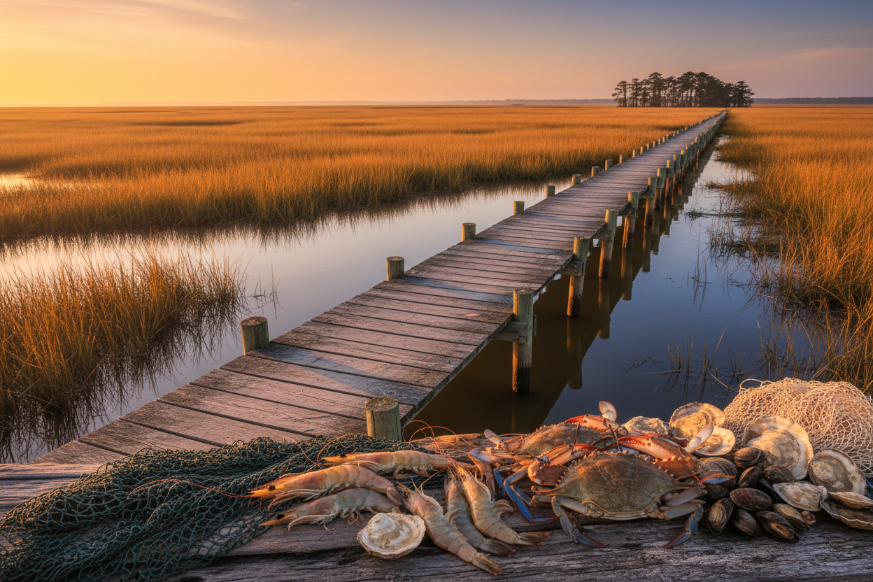 Coastal Georgia Seafood Scene